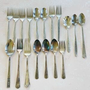 18 Pieces Vintage Flatware for Crafting Upcycle Repurpose Pretty Patterns Crafts